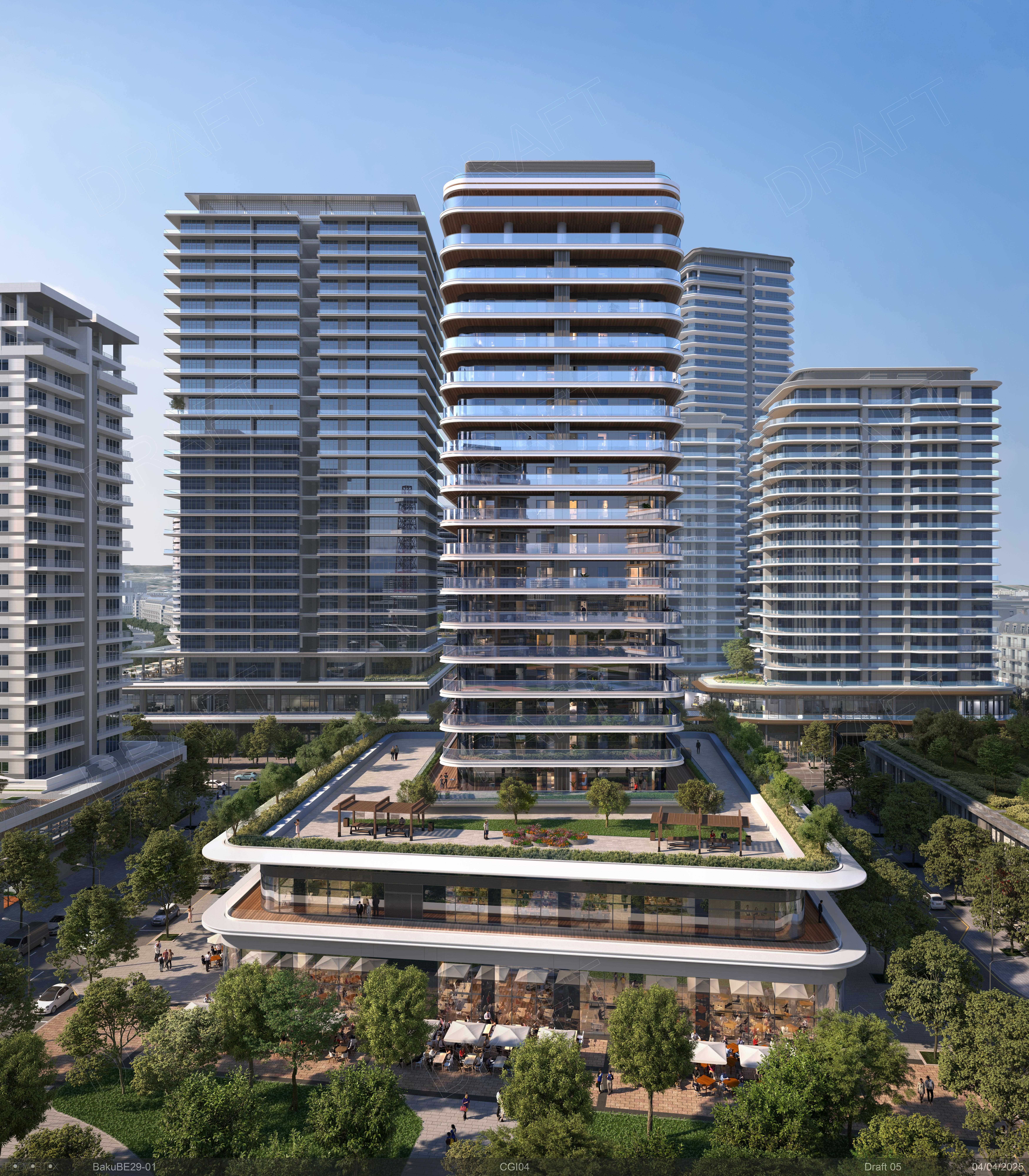 Baku White City BE29 Konut ve Çarşı Kompleksi