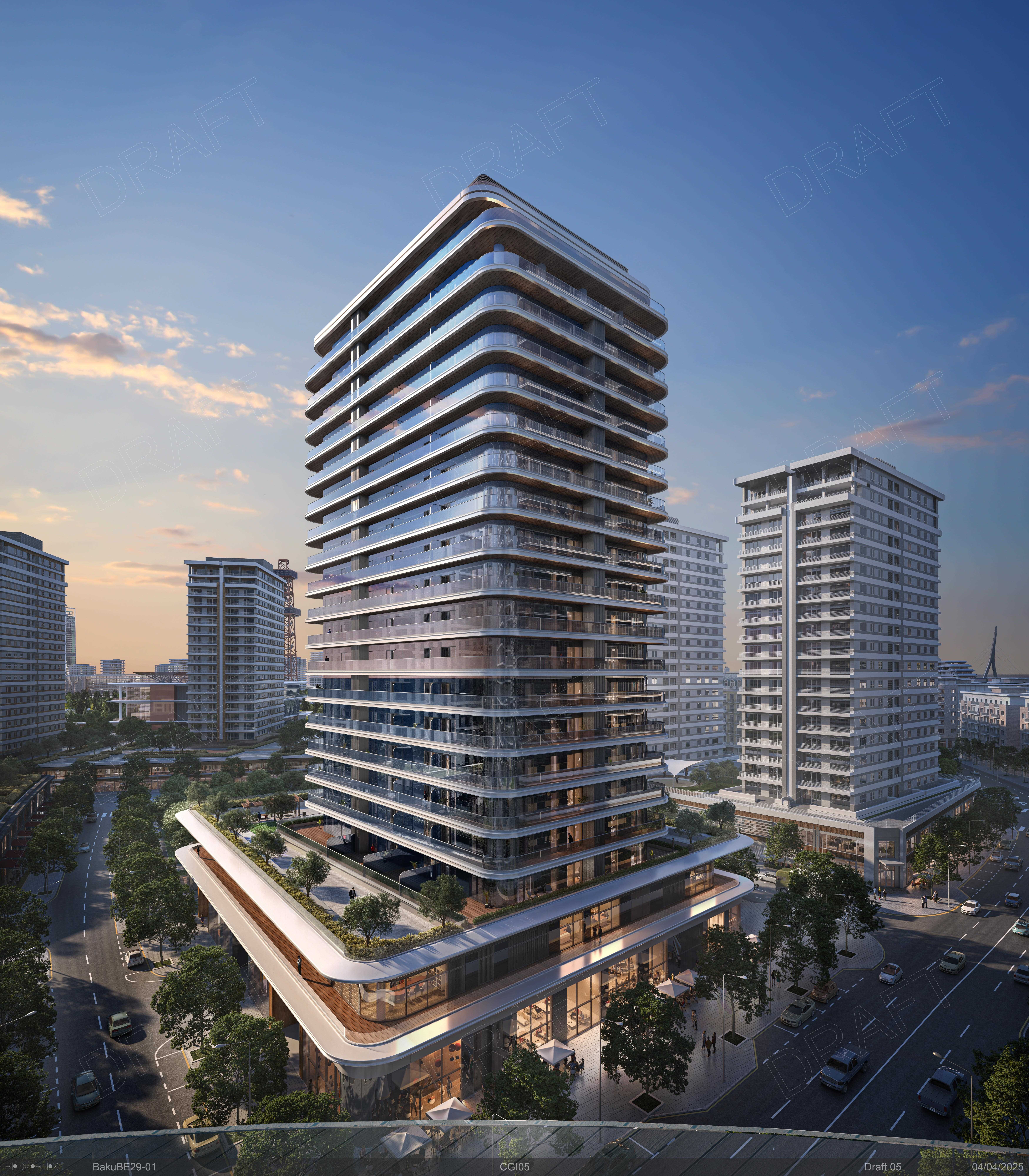 Baku White City BE29 Konut ve Çarşı Kompleksi